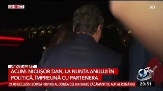 Nicușor Dan at the political wedding of the year with his partner