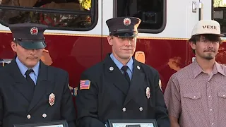 3 Lebanon County men honored for saving driver stuck on railroad tracks