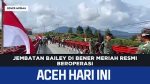 Jembatan Bailey Di Bener Meriah Resmi Beroperasi | Berita Aceh Hari Ini