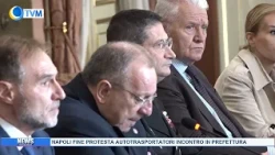 NAPOLI FINE PROTESTA AUTOTRASPORTATORI INCONTRO IN PREFETTURA