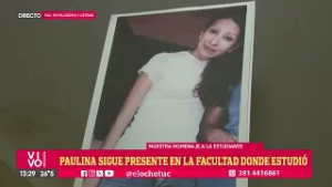 PAULINA SIGUE PRESENTE EN LA FACULTAD DONDE ESTUDIÓ
