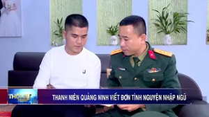 Thanh niên Quảng Ninh viết đơn tình nguyện nhập ngũ