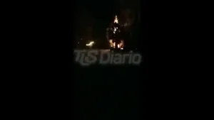 Incendio en iglesia de Sarmiento