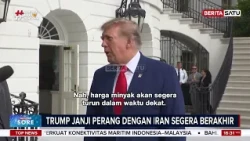 Klaim Trump: Perang dengan Iran Segera Berakhir & Harga Minyak Bakal Anjlok #Beritasatu