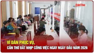Vì dân phục vụ, Cần Thơ bắt nhịp công việc ngay ngày đầu năm 2026 | CT-TDT
