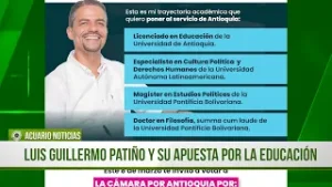 Luis Guillermo Patiño y su apuesta por la educación en Antioquia