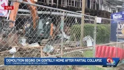 Crews tear down Gentilly building days after partial collapse