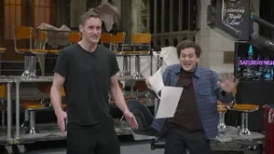 Alexander Skarsgård Fits Right in at SNL