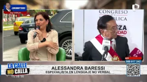 Alessandra Baressi analiza lenguaje no verbal del presidente José María Balcázar