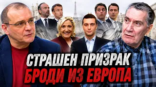 Мирослав Попов: "Страшни призраци" бродят из Европа. Льо Пен и Бардела втрисат френския елит