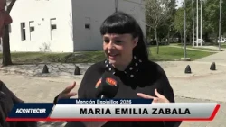 Marcos Juárez: Espinillos Commendation for María Emilia Zabala