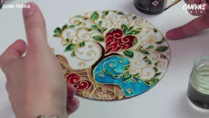 DIY Heart Tree Ornament Time Lapse