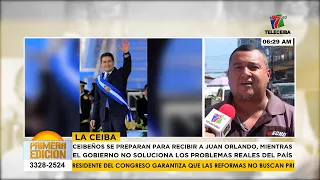 'Nos sentimos muy contentos': Un grupo de ceibeños se prepara para recibir a Juan Orlando Hernández