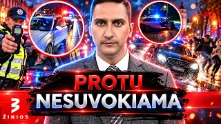 Girtų vairuotojų naktis Vilniuje: vienas įpūtė daugiau, kitas bėgo nuo policijos