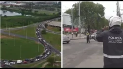 Traffic chaos at Artigas and General Santos due to Costanera closure