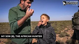 My son (8), the African hunter