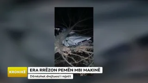 ERA RRËZON PEMËN MBI MAKINË/ Dëmtohet drejtuesi i mjetit