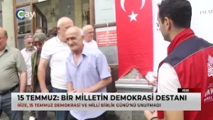 Rize'de 15 Temmuz Anmaları: Şehitler Dualarla Yâd Edildi