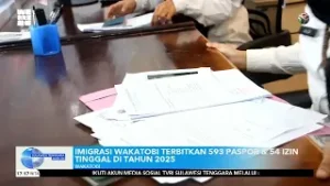 IMIGRASI WAKATOBI TERBITKAN 593 PASPOR & 54 IZIN TINGGAL DI TAHUN 2025
