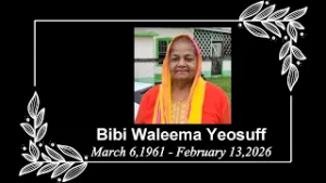 Объявление о смерти - Биби Валима Йеосуфф