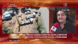 SANAA and deputy coordinate actions to expedite water well construction in La Ceiba