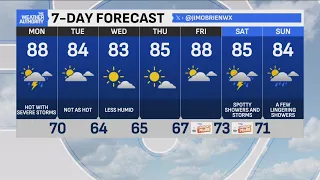 Hazy morning, storm chances possible across state