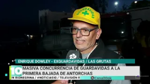 Masiva concurrencia de guardavidas a la Primera Bajada de Antorchas