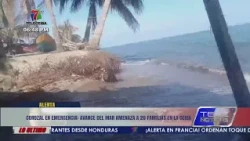 Corozal in emergency: encroaching sea threatens 20 families in La Ceiba
