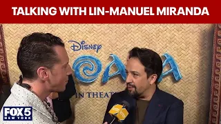 Lin-Manuel Miranda talks music in his 'backyard' at Washington Heights Premiere of Moana