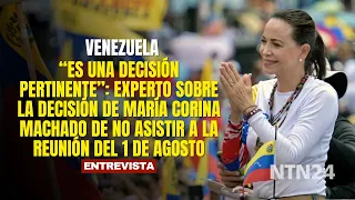 “It’s a pertinent decision”: María Corina Machado will not attend the August 1st dialogue