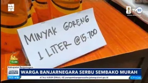 Warga Banjarnegara Serbu Sembako Murah