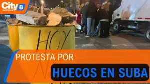 "Parece una pista de motocross": vecinos de Sabana Tibabuyes bloquearon vías por cráteres | CityTv