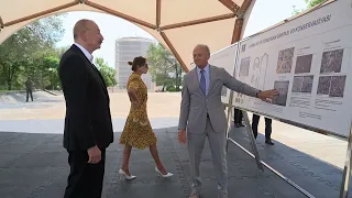 Prezident İlham Əliyev Naxçıvanda Möminə Xatun türbəsində aparılan işlərlə tanış olub