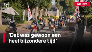 Historic motorcycles race through Hooghalen for 100 years of TT
