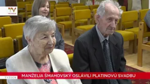 Manželia Šmahovský oslávili platinovú svadbu