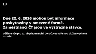 Výstražná stávka v ČT a ČRo 22. 6. 2026