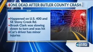 Kansas man dies following crash in Butler County
