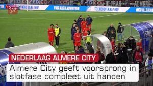 Almere City geeft voorsprong in slotfase compleet uit handen bij FC Eindhoven | Omroep Flevoland