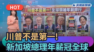 【熱搜新聞】川普不是第一! 　新加坡總理年薪衝9千萬冠全球｜民視新聞｜