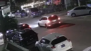 Caught on Cam: Car and Bike Impact on Main Road