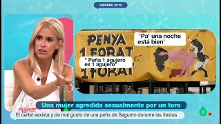 Afra Blanco, indignada con el cartel machista de Sagunto: "¿Dónde están Hazte Oír?" - Más Vale Tarde