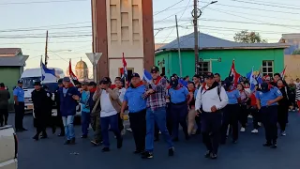 Familias de Diriamba se dieron cita en las primeras horas para participar en una alegre diana