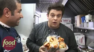 Adam vs The Fat Sandwich Challenge | Man V Food