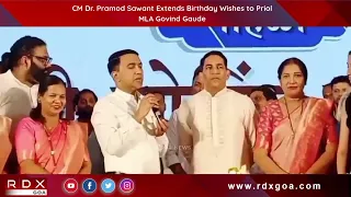 CM Dr. Pramod Sawant Extends Birthday Wishes to Priol MLA Govind Gaude