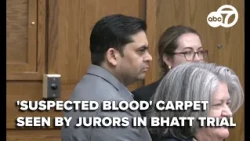 Jurors see carpet with 'suspected blood' on Day 7 of Naresh Bhatt murder trial