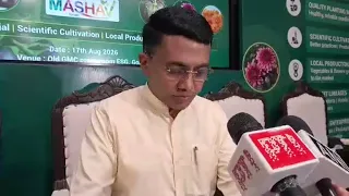 Goan Reporter:CM Dr Pramod address media on Indo Israel Centre of Excellence for Vegetables, Flowers