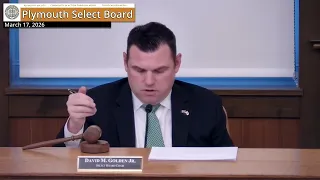 Plymouth Select Board: 3/17/26
