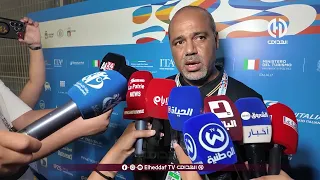 🎙️🇩🇿 مهدي الوصيف يعزّي ضحايا الحرائق ويتحدث عن تتويج المنتخب الوطني بالميدالية الذهبية 🏆🥇