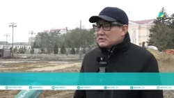 Central square in Semey is being renovated