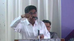 "അഞ്ചാമത് അന്താരാഷ്ട്ര കേരളപഠന കോൺഗ്രസിൽ ബേബി മാത്യു സോമതീരം."